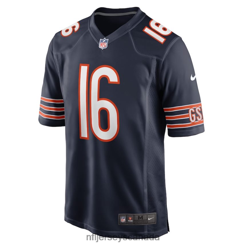 Men Chicago Bears Trenton Gill Nike Navy Game Player Jersey Clothing NFL TBXFR64308