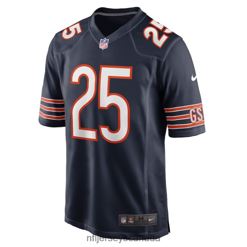 Men Chicago Bears Trestan Ebner Nike Navy Game Player Jersey Clothing NFL TBXFR63800