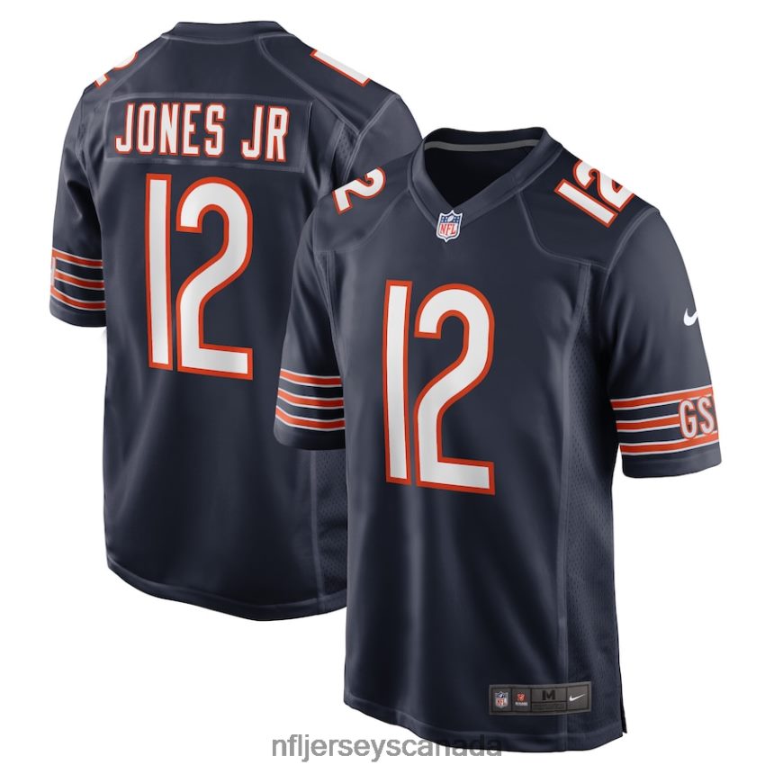 Men Chicago Bears Velus Jones Jr Nike Navy Game Player Jersey Clothing NFL TBXFR63301