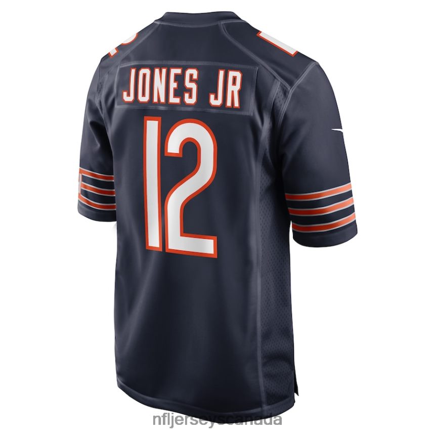 Men Chicago Bears Velus Jones Jr Nike Navy Game Player Jersey Clothing NFL TBXFR63301