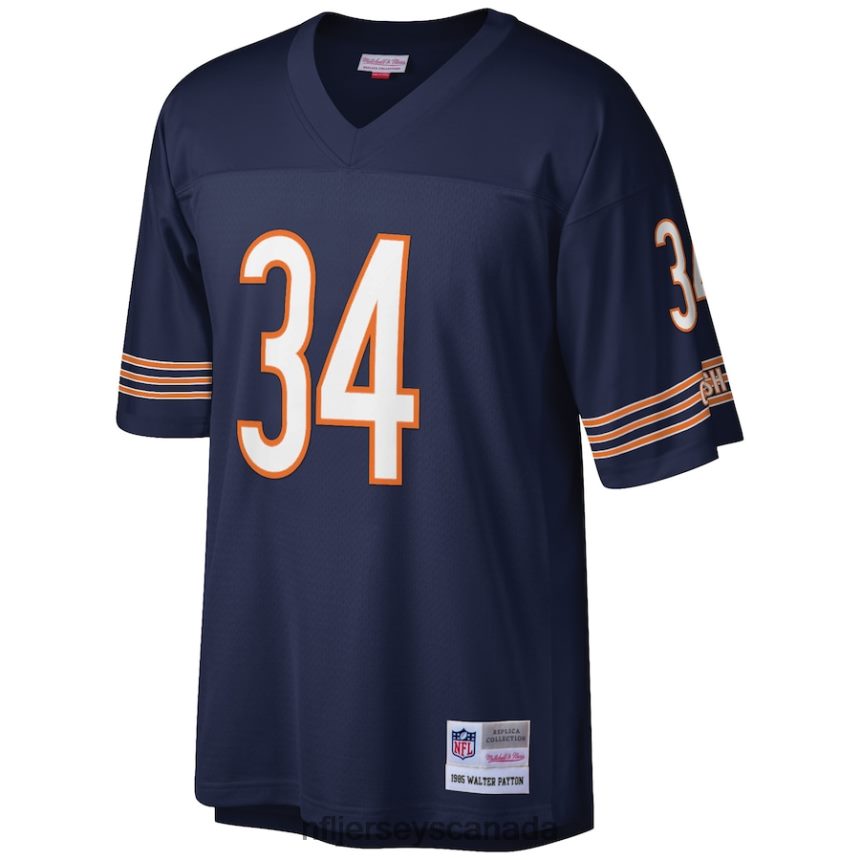 Men Chicago Bears Walter Payton Mitchell  Ness Navy Big  Tall 1985 Retired Player Replica Jersey Clothing NFL TBXFR6985