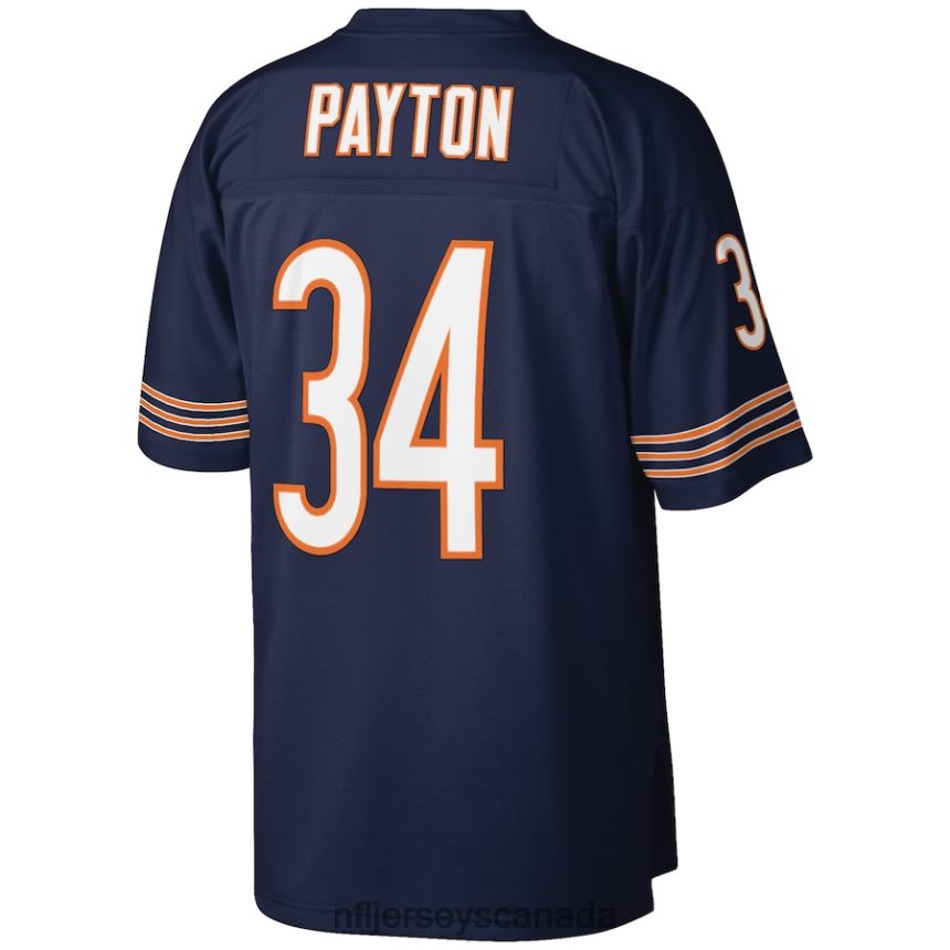 Men Chicago Bears Walter Payton Mitchell  Ness Navy Big  Tall 1985 Retired Player Replica Jersey Clothing NFL TBXFR6985