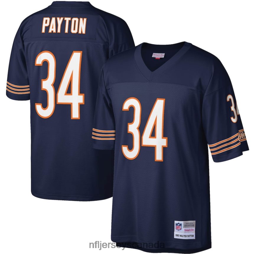 Men Chicago Bears Walter Payton Mitchell  Ness Navy Legacy Replica Jersey Clothing NFL TBXFR6712