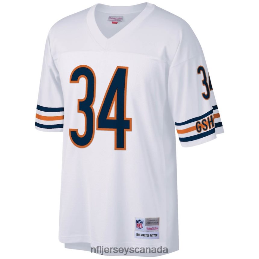 Men Chicago Bears Walter Payton Mitchell  Ness White Legacy Replica Jersey Clothing NFL TBXFR61710
