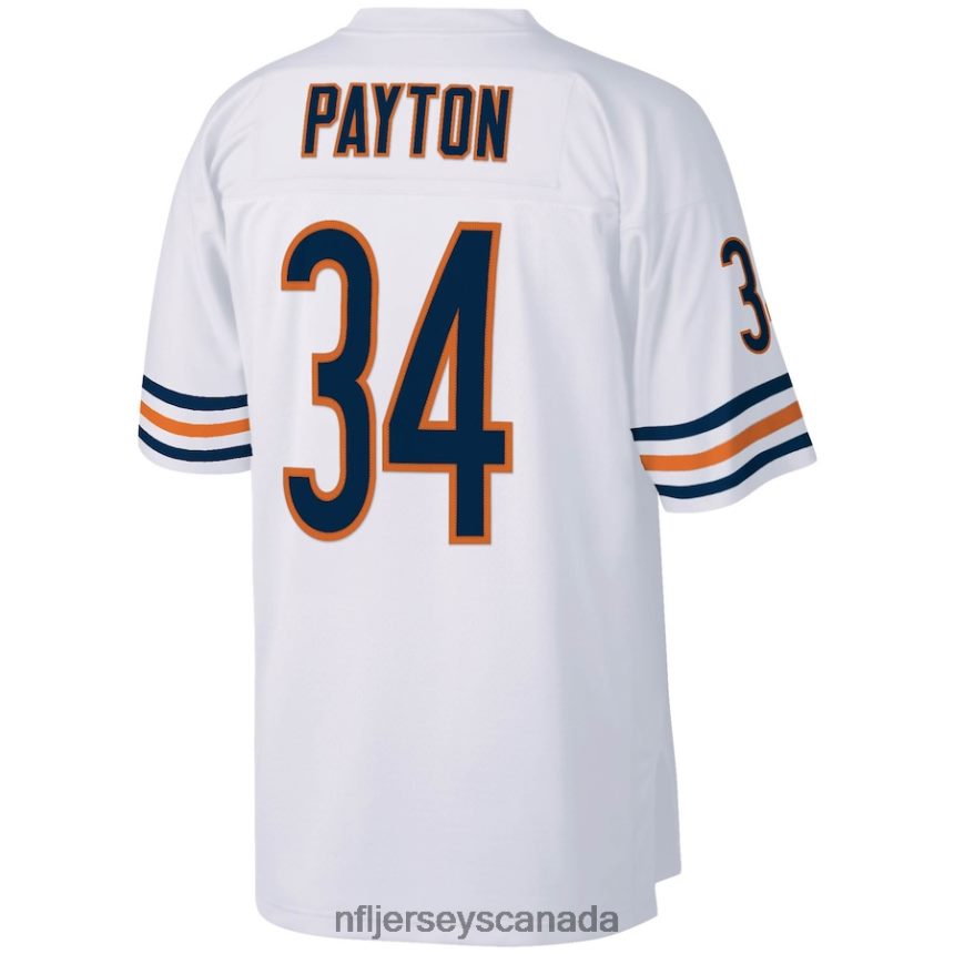Men Chicago Bears Walter Payton Mitchell  Ness White Legacy Replica Jersey Clothing NFL TBXFR61710