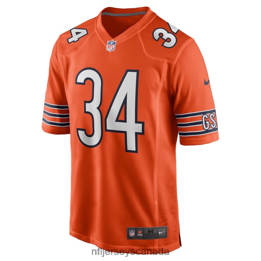 Men Chicago Bears Walter Payton Nike Orange Retired Player Jersey Clothing NFL TBXFR6430