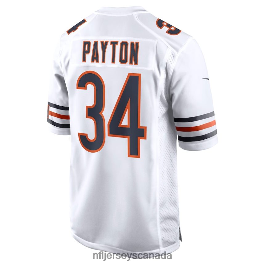 Men Chicago Bears Walter Payton Nike White Retired Player Away Game Jersey Clothing NFL TBXFR61933