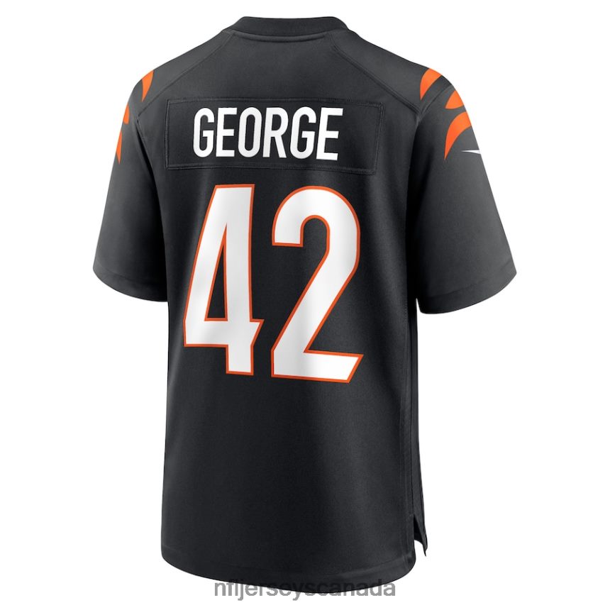 Men Cincinnati Bengals Allan George Nike Black Game Player Jersey Clothing NFL TBXFR64522