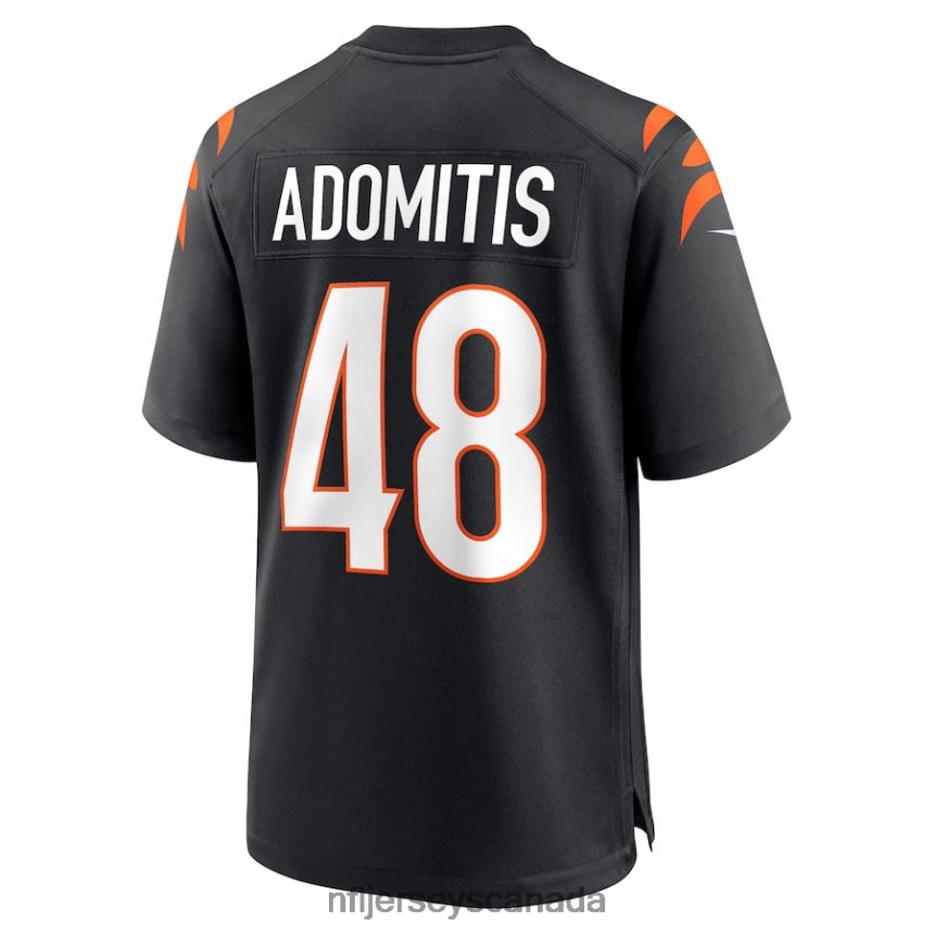Men Cincinnati Bengals Cal Adomitis Nike Black Game Player Jersey Clothing NFL TBXFR63442