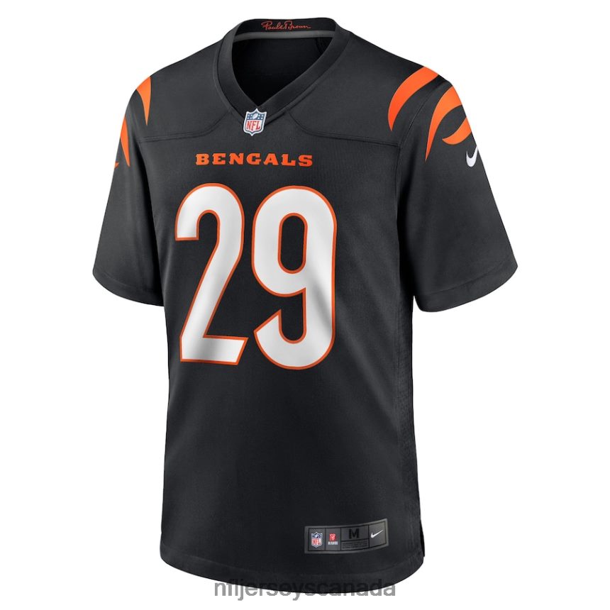 Men Cincinnati Bengals Cam Taylor-Britt Nike Black Game Player Jersey Clothing NFL TBXFR6691