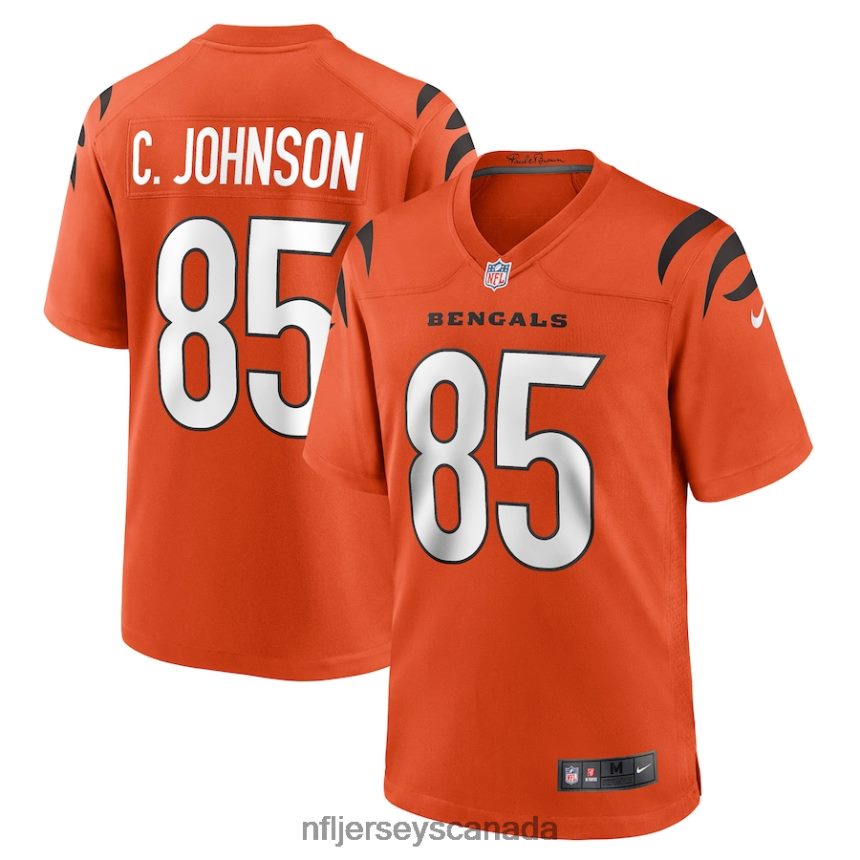 Men Cincinnati Bengals Chad Johnson Nike Orange Retired Player Alternate Game Jersey Clothing NFL TBXFR62657