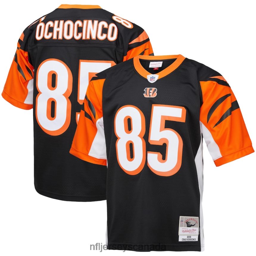 Men Cincinnati Bengals Chad Ochocinco Mitchell  Ness Black 2009 Legacy Replica Jersey Clothing NFL TBXFR6978