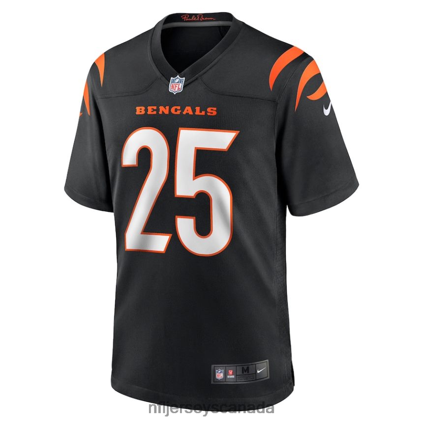 Men Cincinnati Bengals Chris Evans Nike Black Game Jersey Clothing NFL TBXFR64455