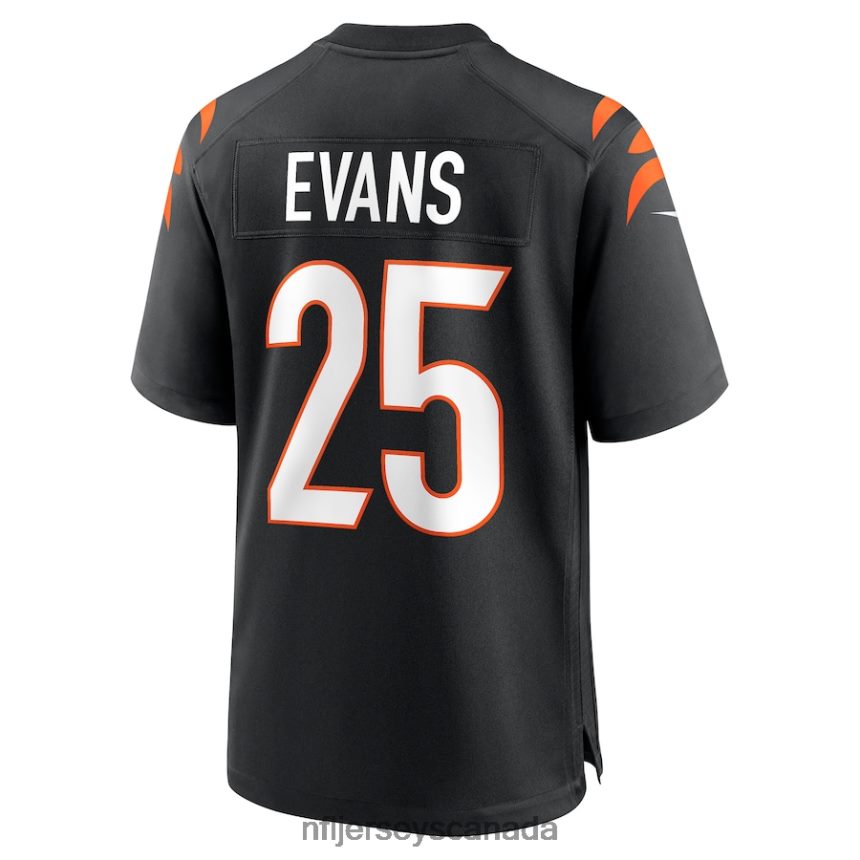 Men Cincinnati Bengals Chris Evans Nike Black Game Jersey Clothing NFL TBXFR64455