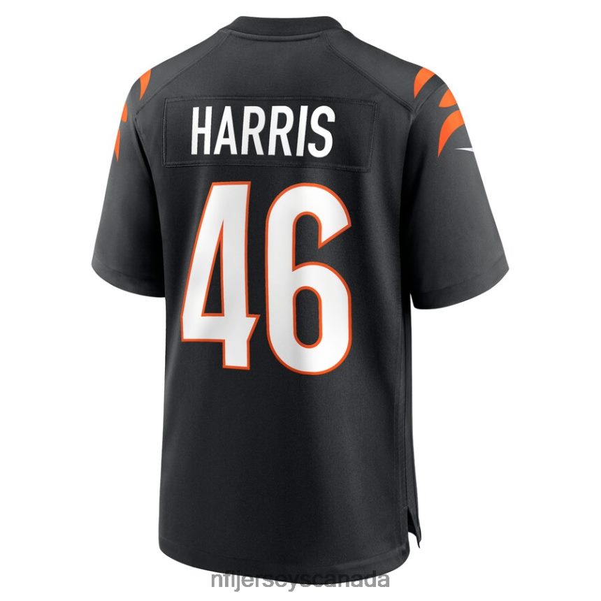 Men Cincinnati Bengals Clark Harris Nike Black Game Jersey Clothing NFL TBXFR63837