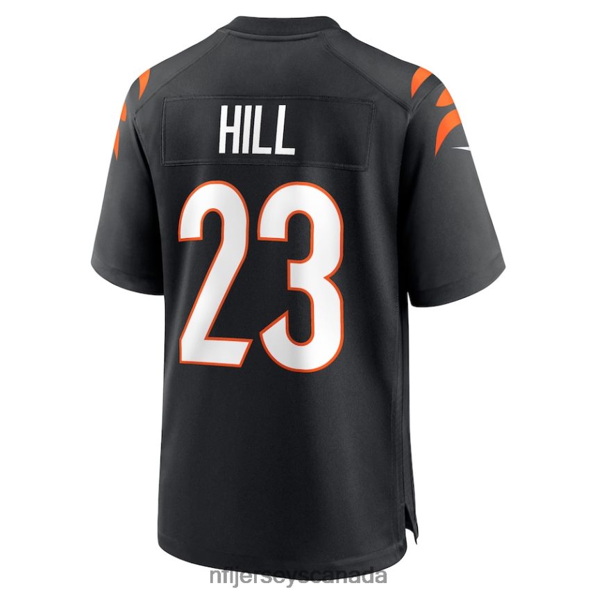 Men Cincinnati Bengals Daxton Hill Nike Black Player Game Jersey Clothing NFL TBXFR61195