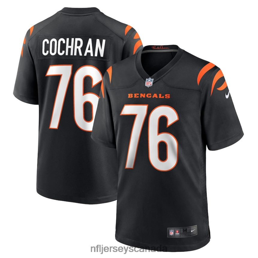 Men Cincinnati Bengals Devin Cochran Nike Black Game Player Jersey Clothing NFL TBXFR66151