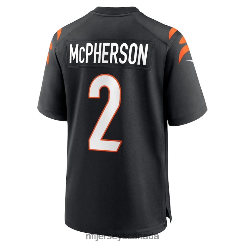 Men Cincinnati Bengals Evan McPherson Nike Black Game Jersey Clothing NFL TBXFR61068