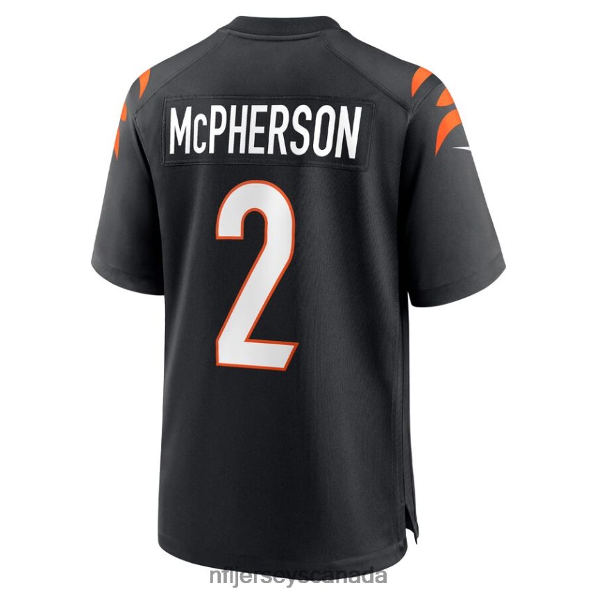 Men Cincinnati Bengals Evan McPherson Nike Black Team Game Jersey Clothing NFL TBXFR61038