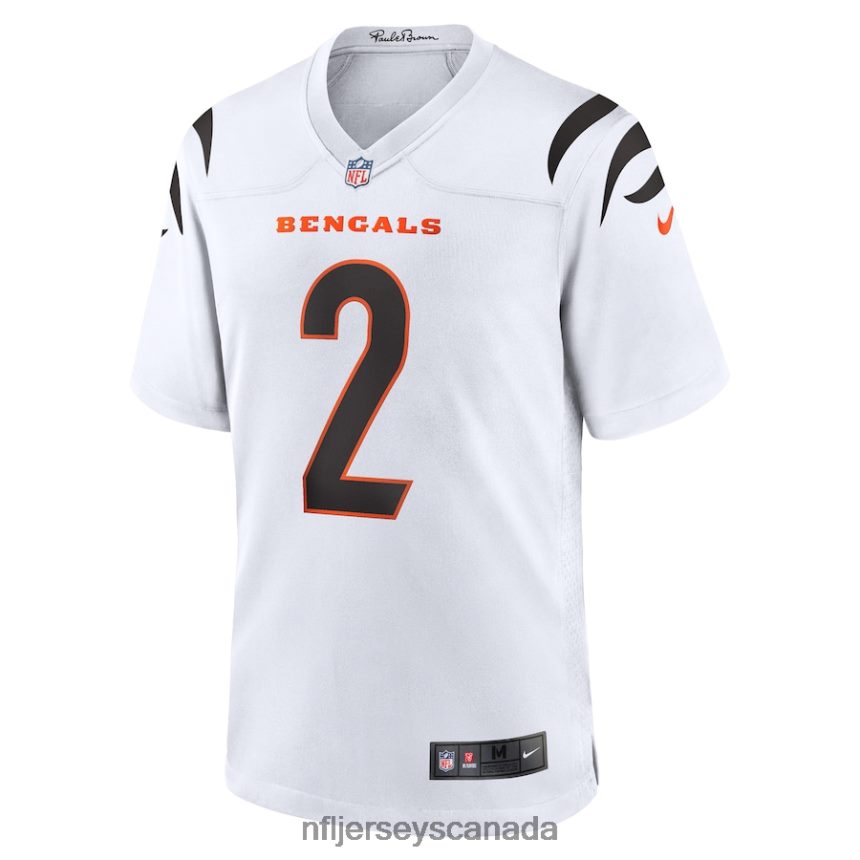 Men Cincinnati Bengals Evan McPherson Nike White Game Player Jersey Clothing NFL TBXFR6330