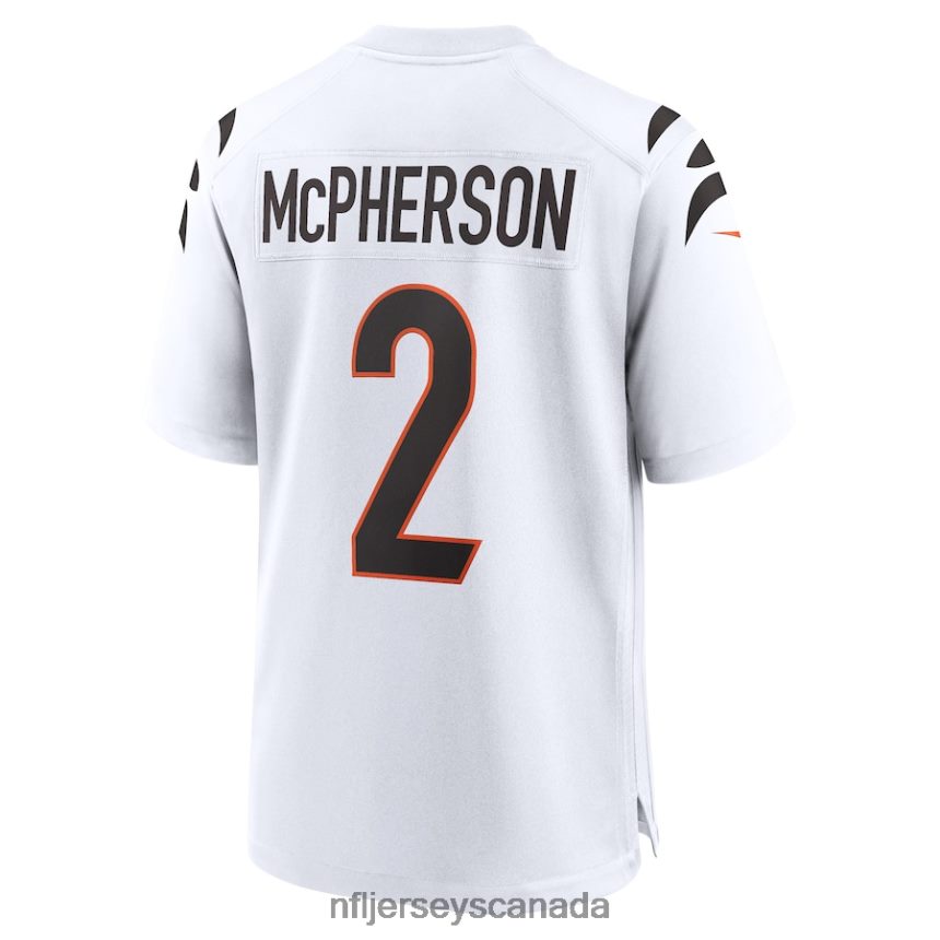 Men Cincinnati Bengals Evan McPherson Nike White Game Player Jersey Clothing NFL TBXFR6330