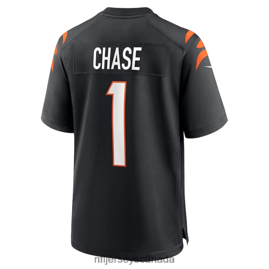 Men Cincinnati Bengals Ja\Marr Chase Nike Black 2021 Draft First Round Pick No 5 Game Jersey Clothing NFL TBXFR63063