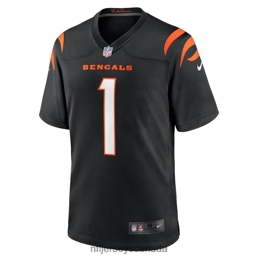 Men Cincinnati Bengals Ja\Marr Chase Nike Black Game Jersey Clothing NFL TBXFR688