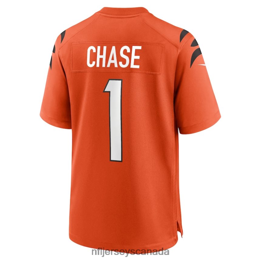 Men Cincinnati Bengals Ja\Marr Chase Nike Orange Alternate Game Jersey Clothing NFL TBXFR6452