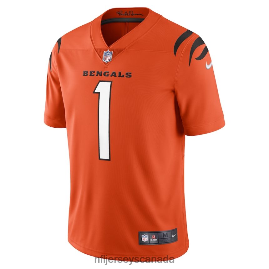 Men Cincinnati Bengals Ja\Marr Chase Nike Orange Alternate Vapor Limited Jersey Clothing NFL TBXFR62750