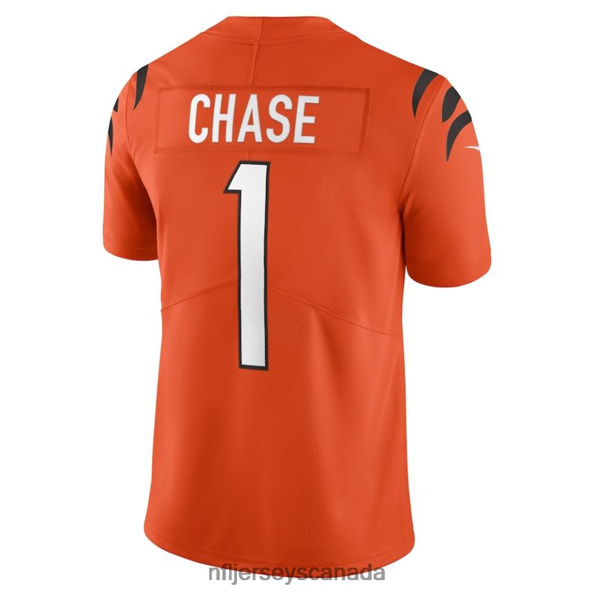 Men Cincinnati Bengals Ja\Marr Chase Nike Orange Alternate Vapor Limited Jersey Clothing NFL TBXFR62750