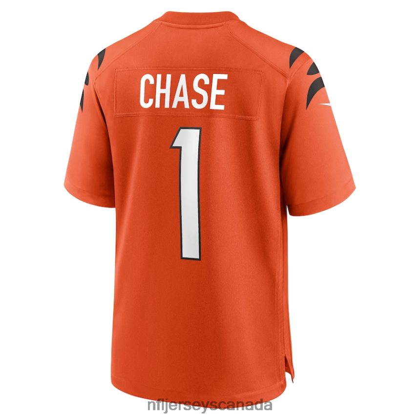 Men Cincinnati Bengals Ja\Marr Chase Nike Orange Game Jersey Clothing NFL TBXFR6214