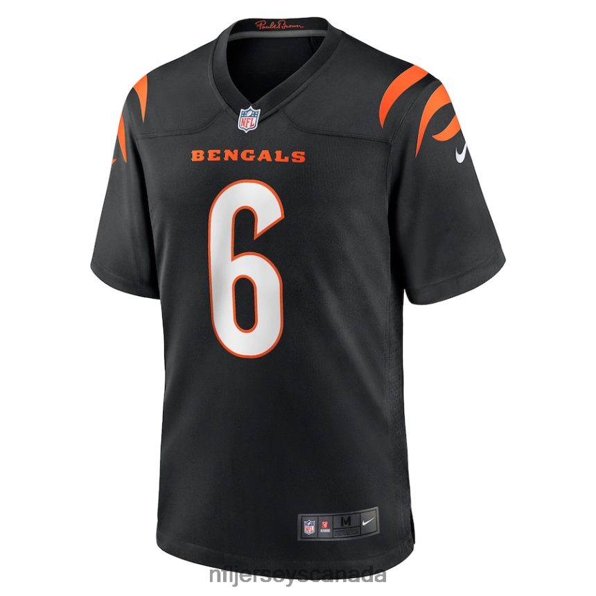 Men Cincinnati Bengals Jake Browning Nike Black Game Jersey Clothing NFL TBXFR64456