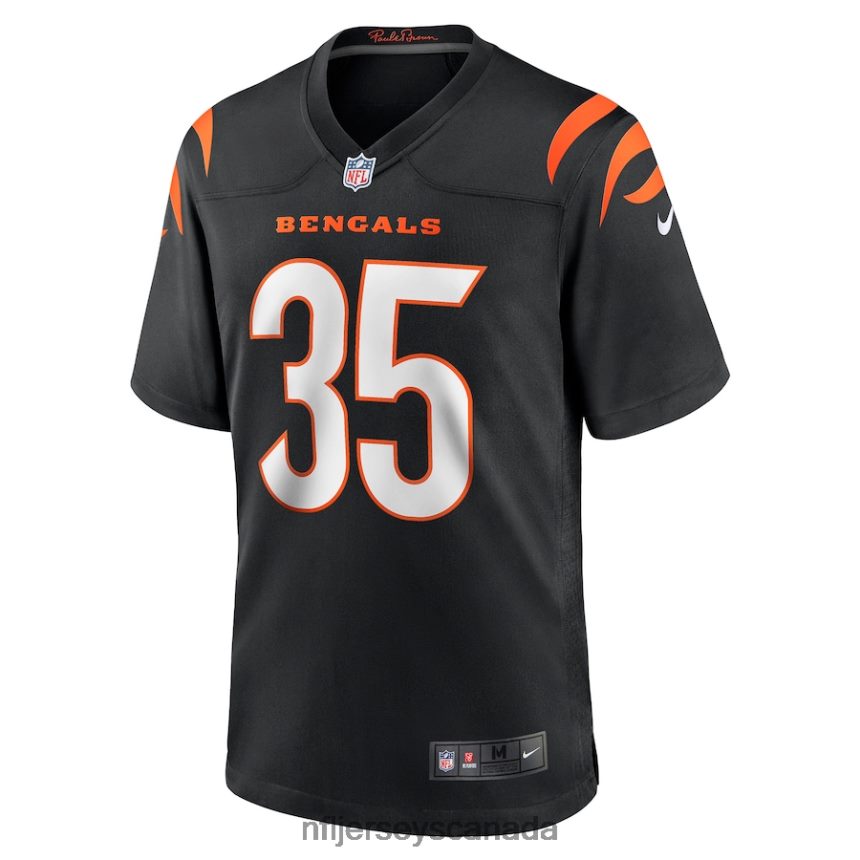 Men Cincinnati Bengals Jalen Davis Nike Black Game Player Jersey Clothing NFL TBXFR66739