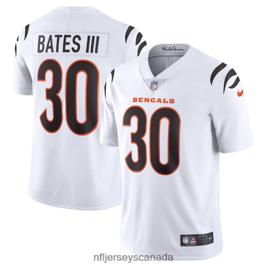 Men Cincinnati Bengals Jessie Bates III Nike White Vapor Limited Jersey Clothing NFL TBXFR6873