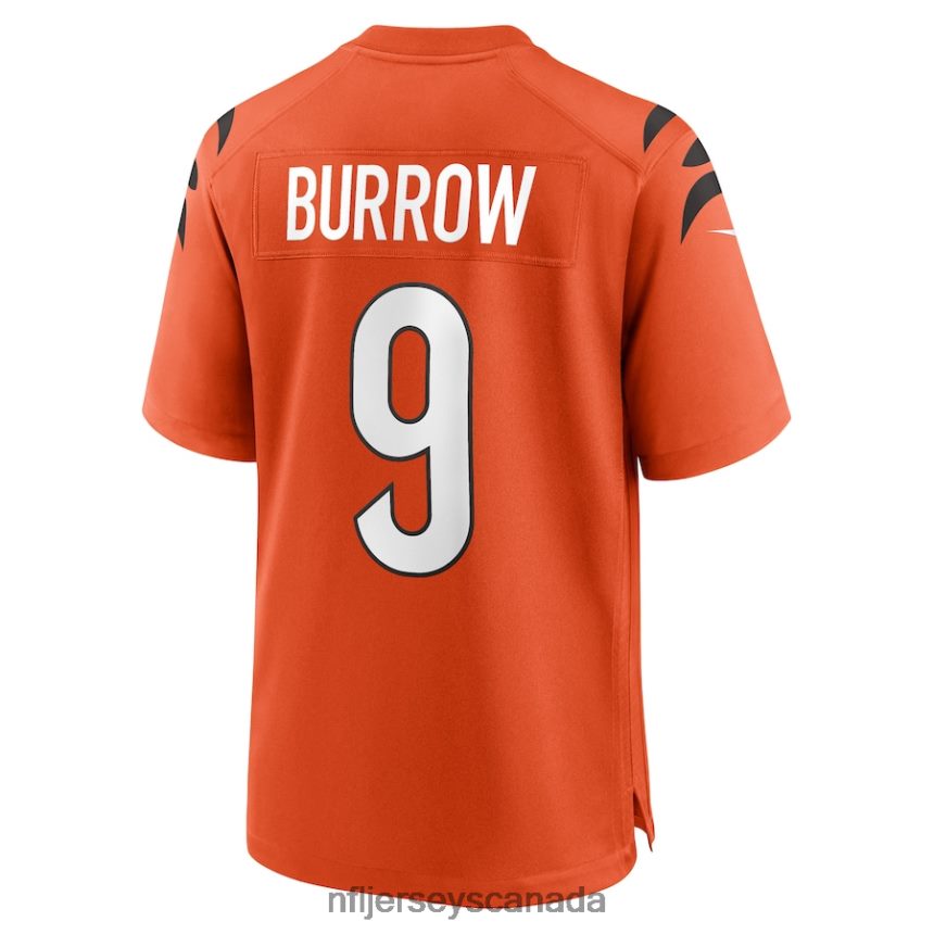 Men Cincinnati Bengals Joe Burrow Nike Orange Game Jersey Clothing NFL TBXFR6242