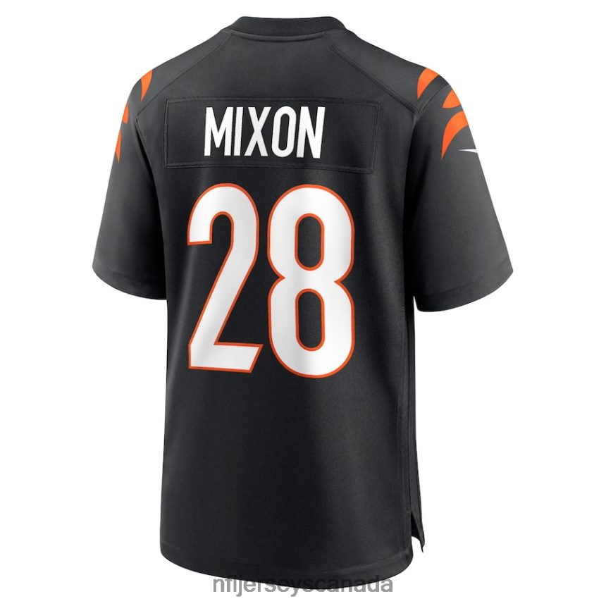 Men Cincinnati Bengals Joe Mixon Nike Black Game Jersey Clothing NFL TBXFR62923