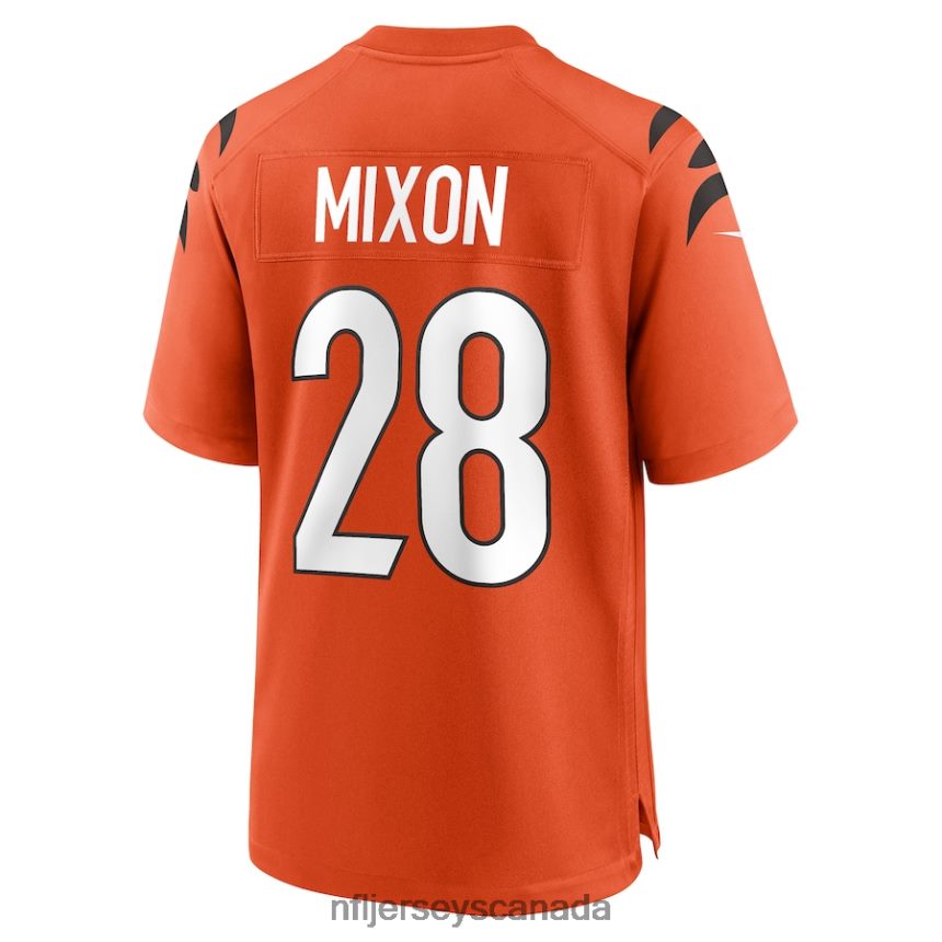 Men Cincinnati Bengals Joe Mixon Nike Orange Game Jersey Clothing NFL TBXFR61652