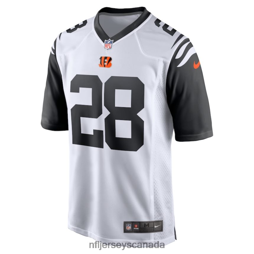 Men Cincinnati Bengals Joe Mixon Nike White Alternate Game Jersey Clothing NFL TBXFR62329