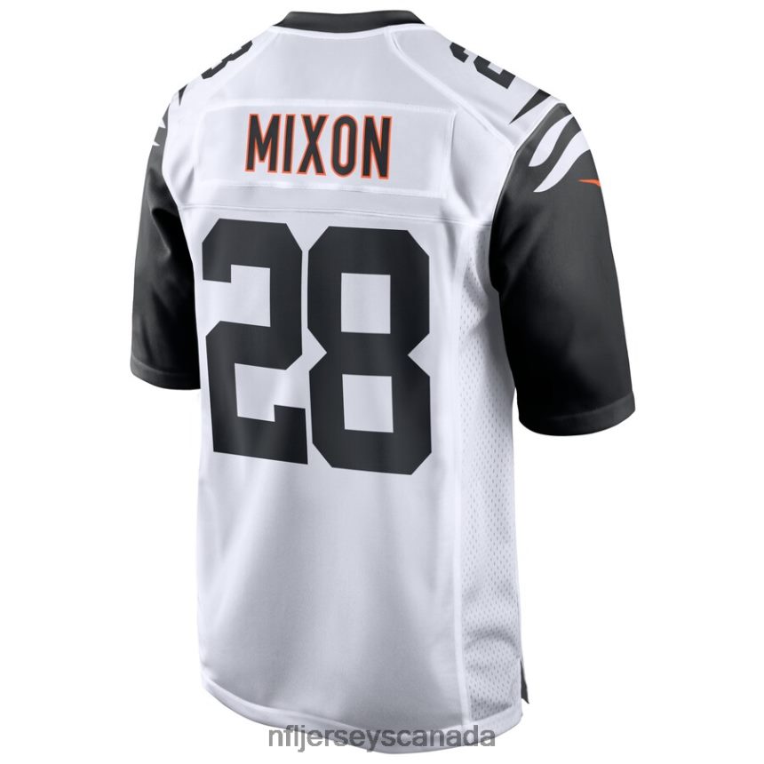 Men Cincinnati Bengals Joe Mixon Nike White Alternate Game Jersey Clothing NFL TBXFR62329