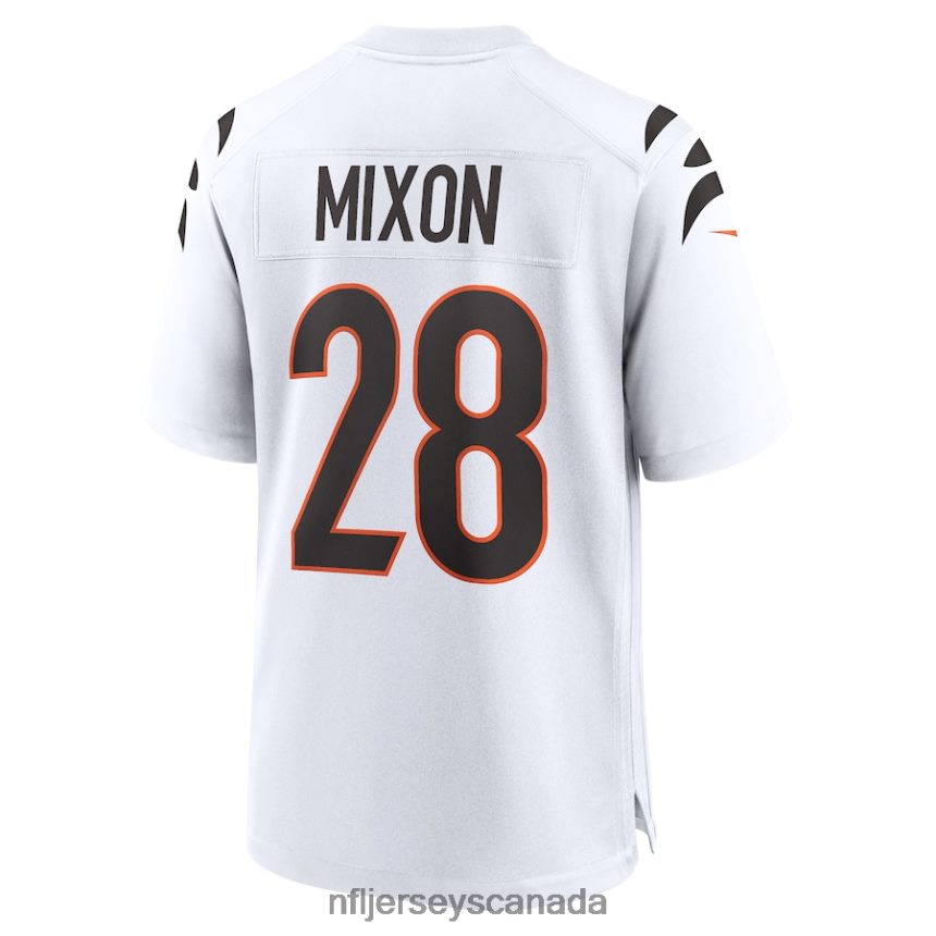 Men Cincinnati Bengals Joe Mixon Nike White Away Game Player Jersey Clothing NFL TBXFR61635