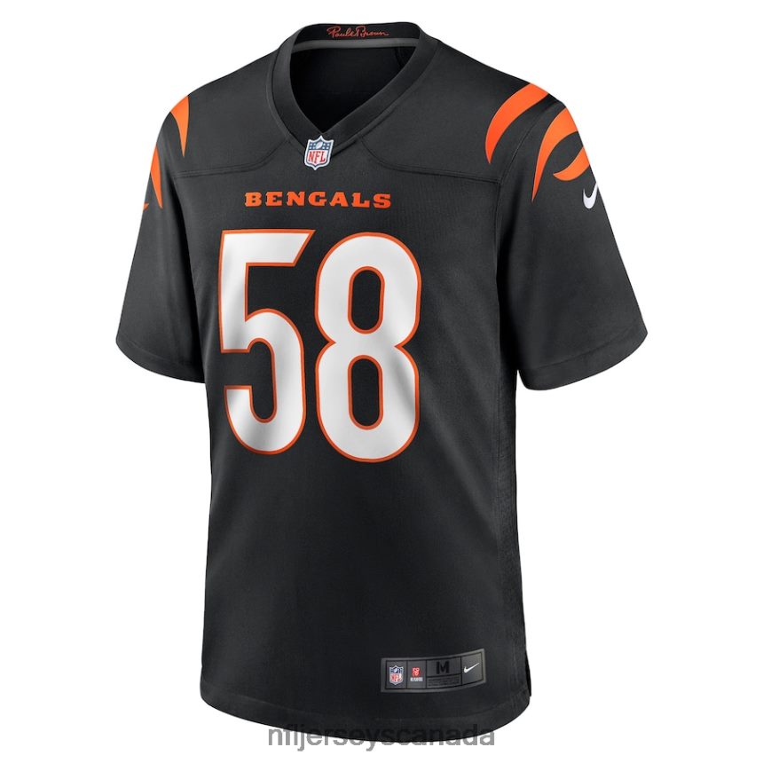 Men Cincinnati Bengals Joseph Ossai Nike Black Game Jersey Clothing NFL TBXFR63007