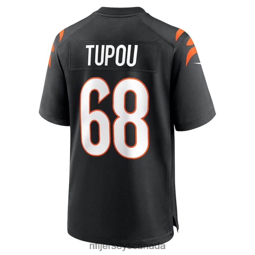 Men Cincinnati Bengals Josh Tupou Nike Black Game Player Jersey Clothing NFL TBXFR65842