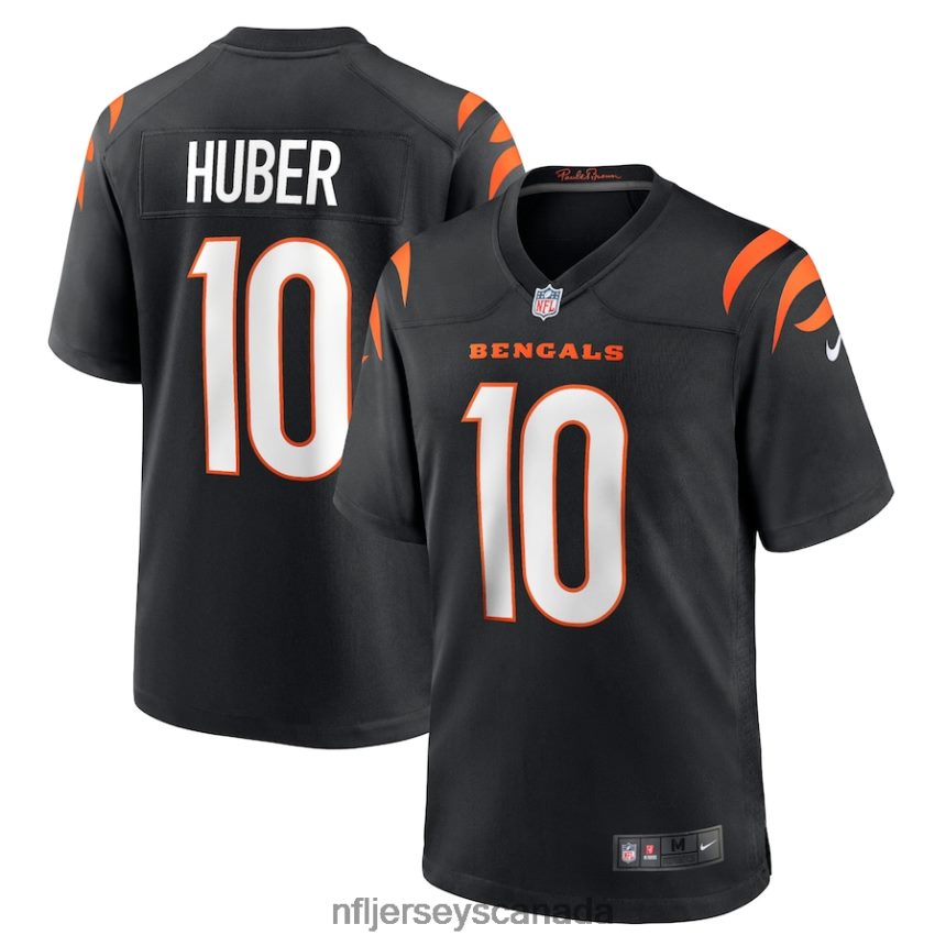 Men Cincinnati Bengals Kevin Huber Nike Black Game Jersey Clothing NFL TBXFR62828