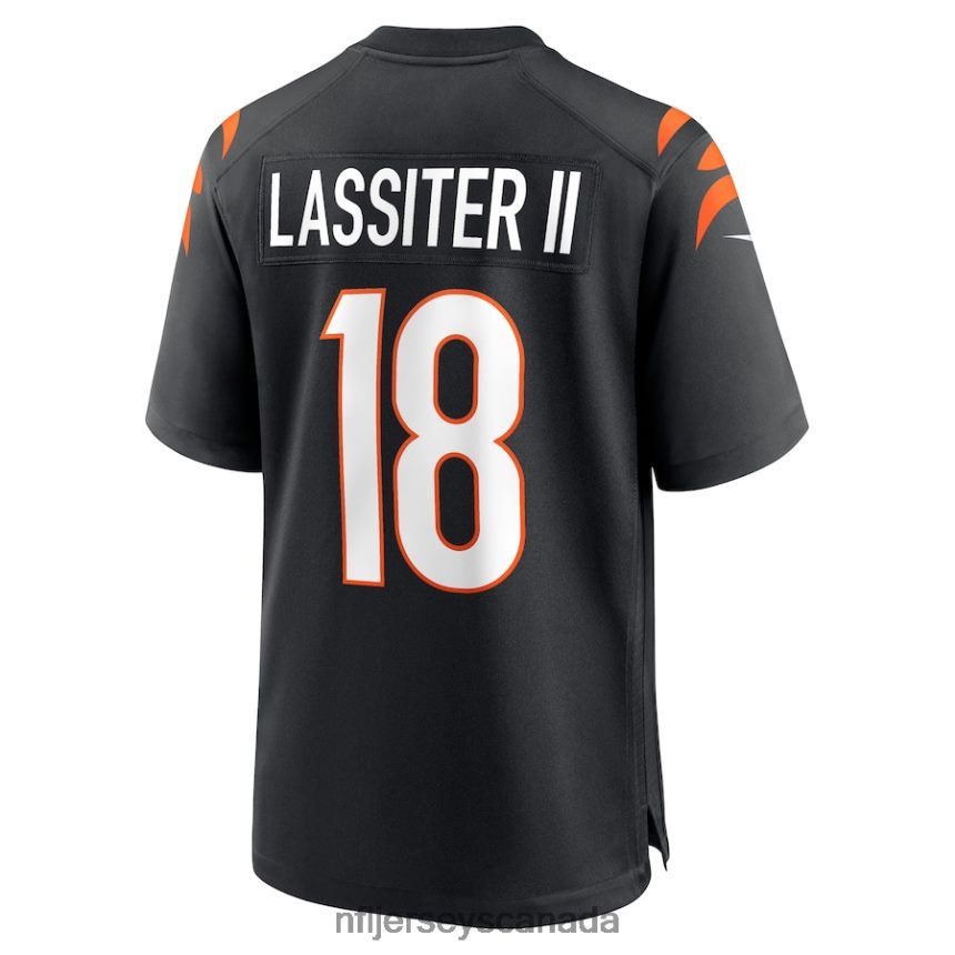 Men Cincinnati Bengals Kwamie Lassiter II Nike Black Game Player Jersey Clothing NFL TBXFR64504