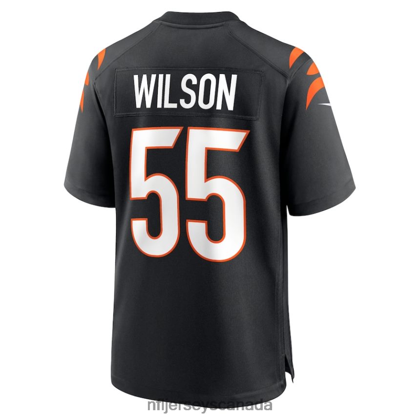Men Cincinnati Bengals Logan Wilson Nike Black Game Jersey Clothing NFL TBXFR6853