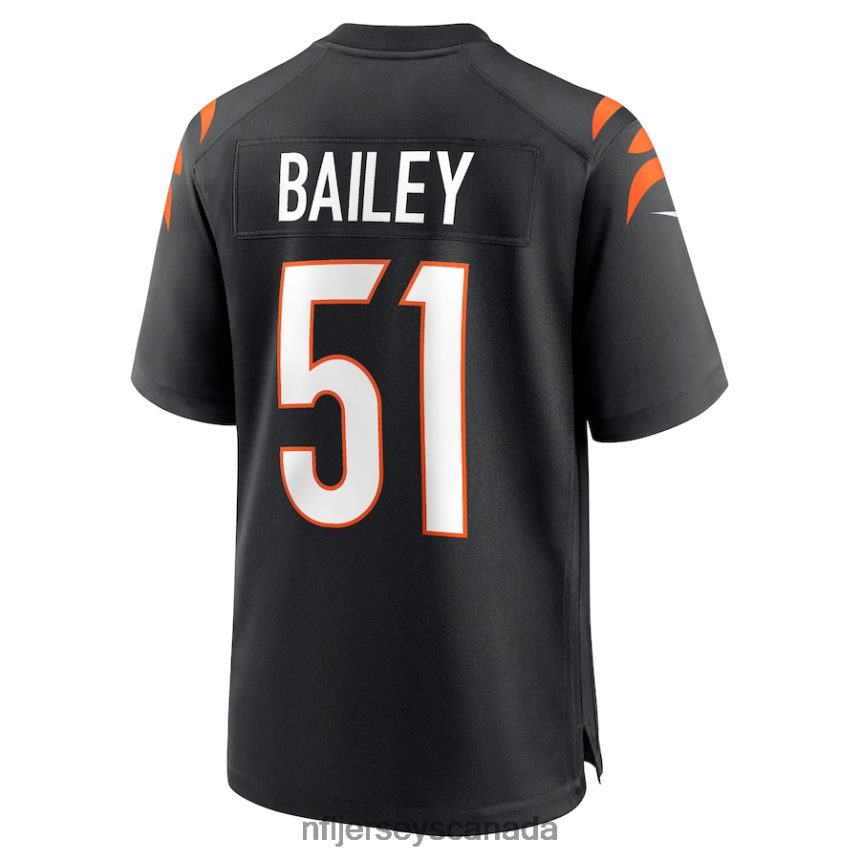 Men Cincinnati Bengals Markus Bailey Nike Black Game Jersey Clothing NFL TBXFR63591