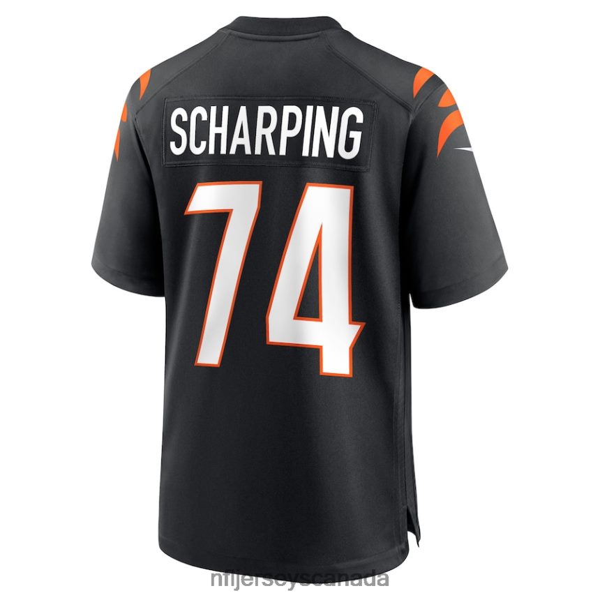 Men Cincinnati Bengals Max Scharping Nike Black Game Player Jersey Clothing NFL TBXFR67007