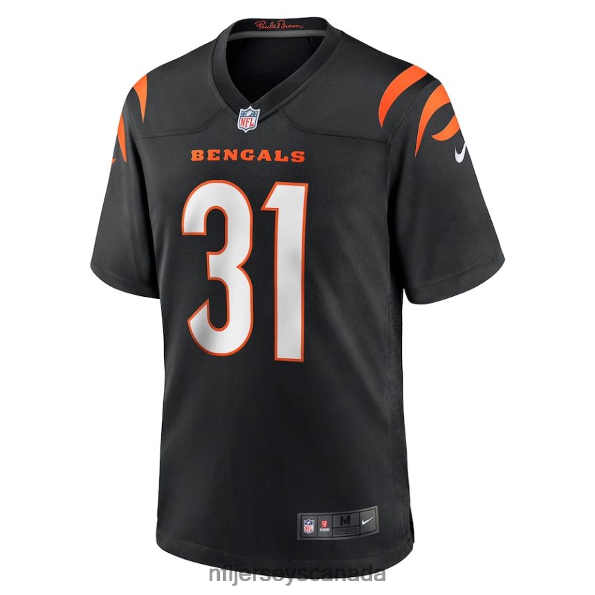 Men Cincinnati Bengals Michael Thomas Nike Black Game Jersey Clothing NFL TBXFR64810