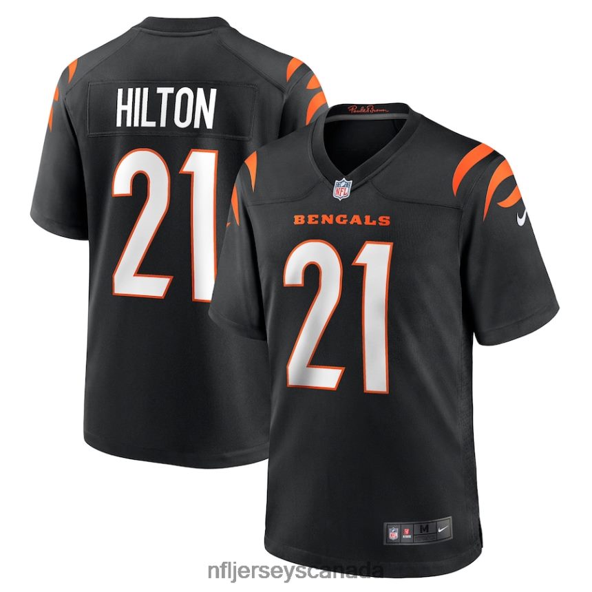 Men Cincinnati Bengals Mike Hilton Nike Black Game Player Jersey Clothing NFL TBXFR61137