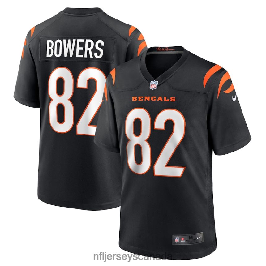 Men Cincinnati Bengals Nick Bowers Nike Black Game Player Jersey Clothing NFL TBXFR64505